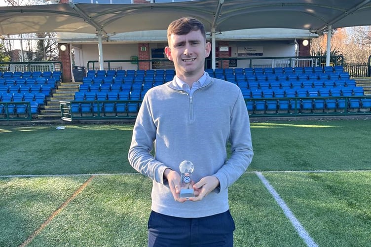 Rushen’s Scott Mason was named as the Young Player of the Month for December and January combined
