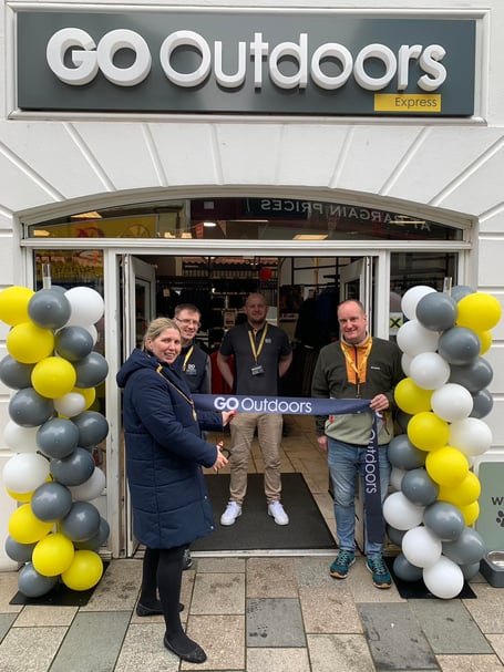 The opening of the Go Outdoors shop on Strand Street, Douglas