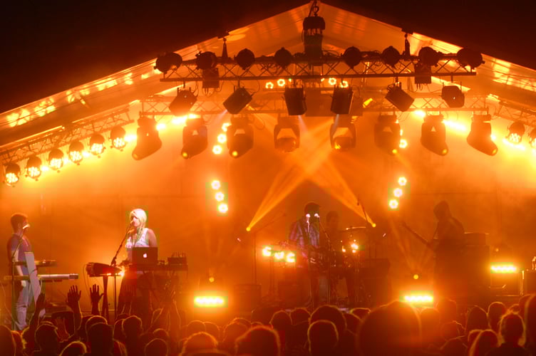 English A-level student Isla Gray would like to see more outdoor theatre and musical festivals on the Isle of Man. Pictured is Planes Over Paris performing at the island's Garden Party Musical Festival back in 2011