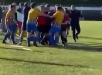 Football match marred by ugly scenes as 'brawl' breaks out on pitch