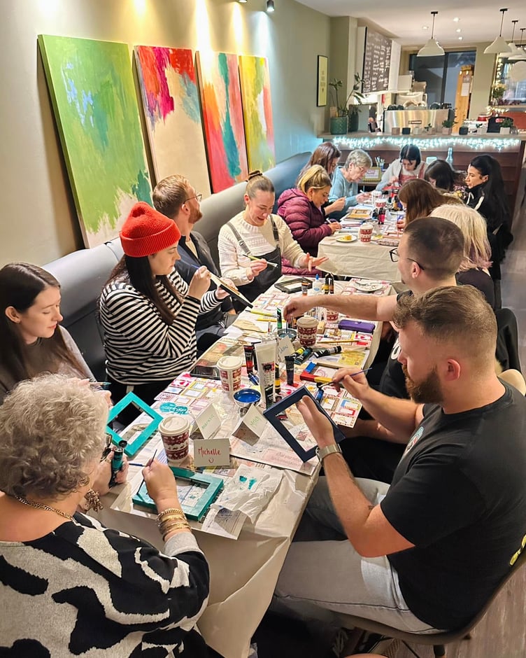 The second frame painting workshop, which was organised after the popularity of the first