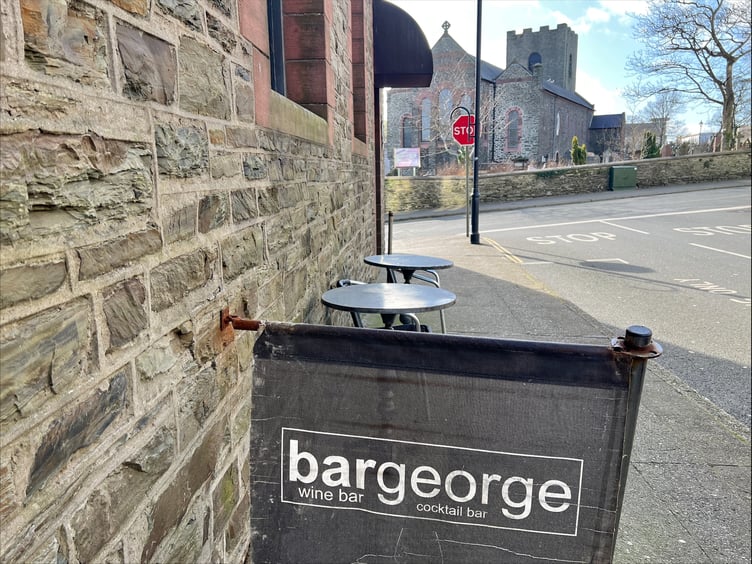 Bar George with St George's Church in the background