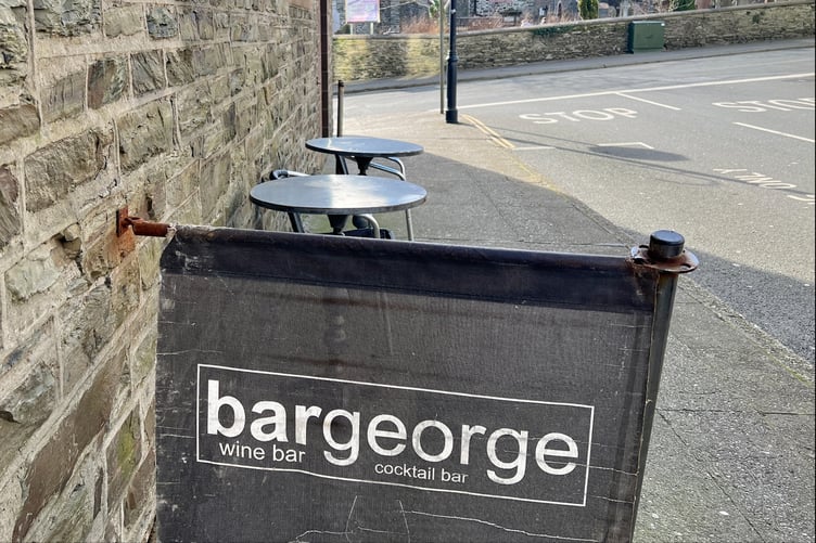 Bar George with St George's Church in the background