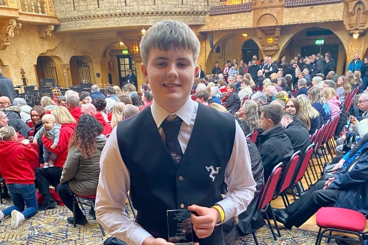 Manx Youth Band principal cornet player Tom Shimmin