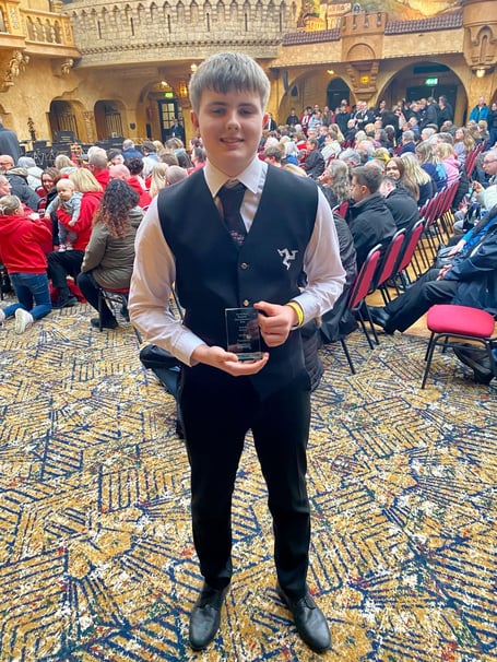 Manx Youth Band principal cornet player Tom Shimmin