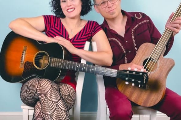 The Erin Harpe Country Blues Duo will perform three gigs on the island in April