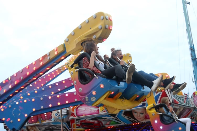 The funfair on Douglas Promenade.