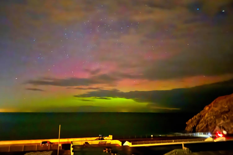 Aurora pictured from Peel promenade