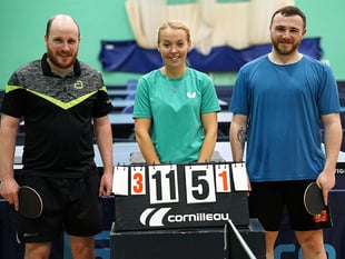 Scott Lewis retains hard bat table tennis title