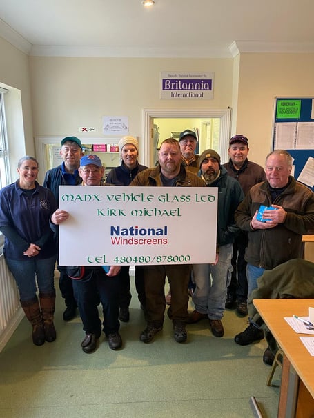 The winners at the weekend's shoot at Ayre Clay Target Club