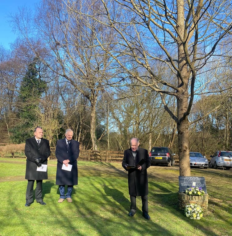 Members of the Douglas Rotary Club at the service