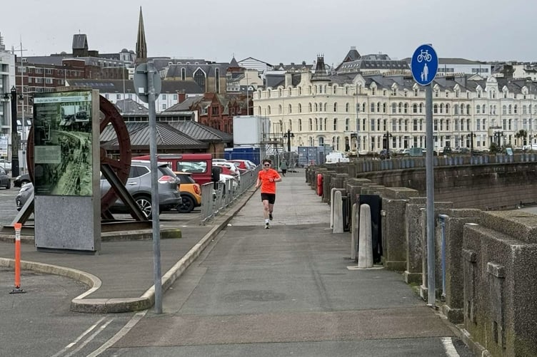 Freddie nearing the finish line
