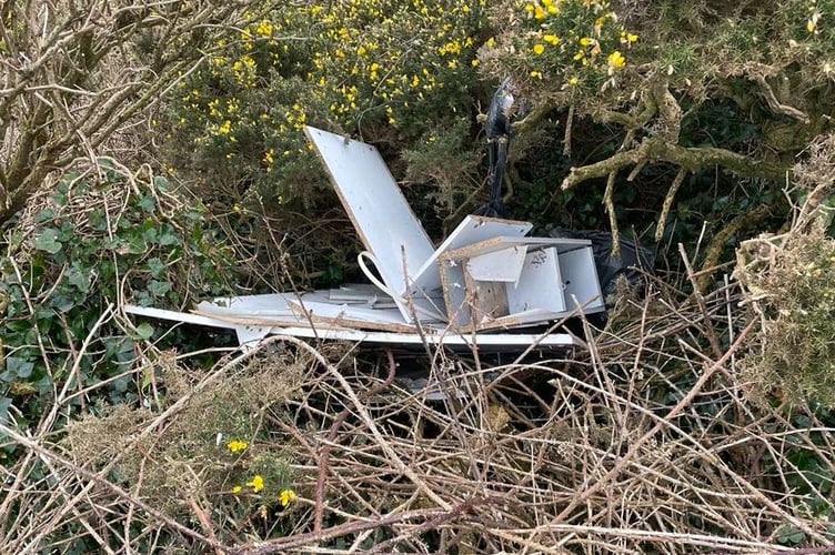 Braddan Parish Commissioners has said an investigation is underway following fly-topping at Little Ness Car Park