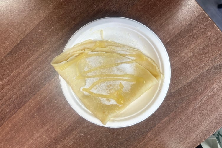 The classic lemon and sugar pancake