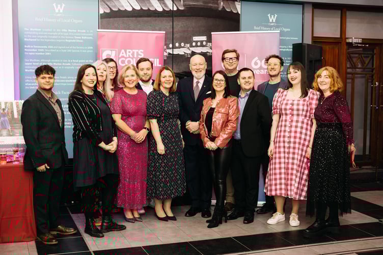 Members of the Isle of Man Arts Council with the Lieutenant Governor Sir John Lorimer and Sarah Maltby MHK (all photos - Liam Gilman)