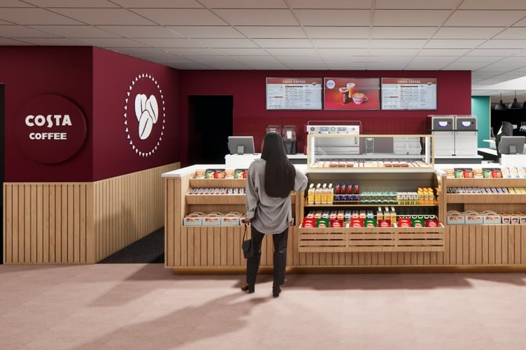 The new-look Costa Coffee (Photo: Isle of Man Airport)