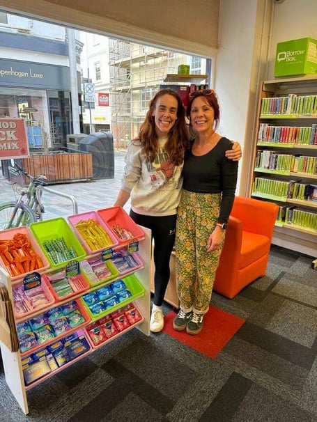 Rhian Evans and Nicki Gaskell, co-founders of the Manx Menstrual Movement