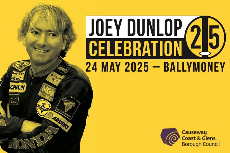 A celebration of Joey Dunlop will take place in Ballymoney in May