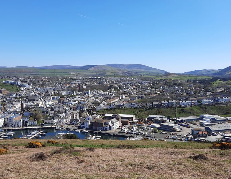 Peel viewed from Peel Hill