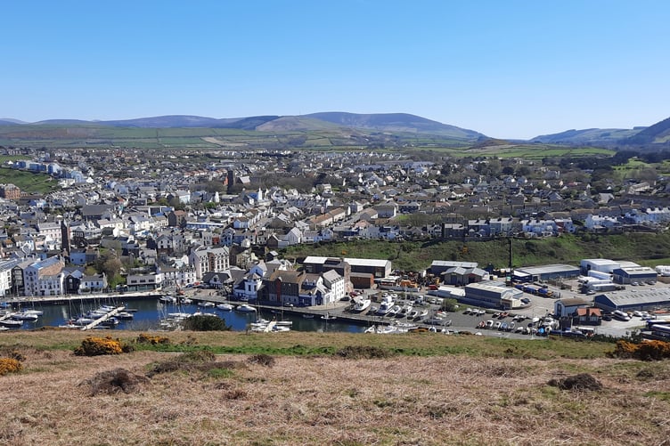 Peel viewed from Peel Hill