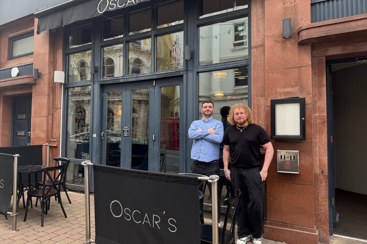 Oscar's manager Joe O'Neill and assistant Adam Godby 