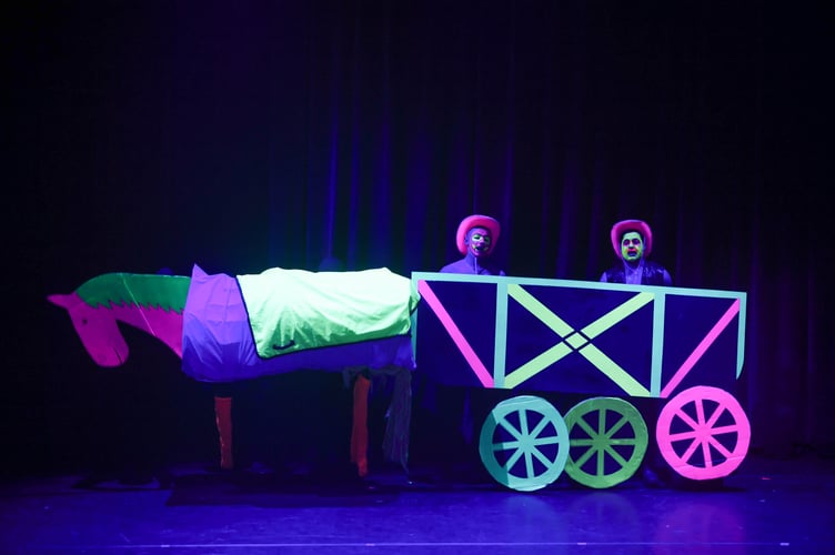 Eastern Young Farmers Club performing at the concert 