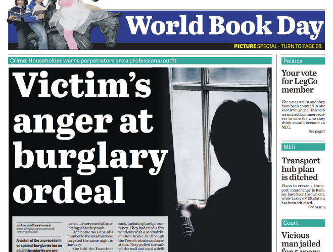 Flashback to Examiner front page on March 10, 2015