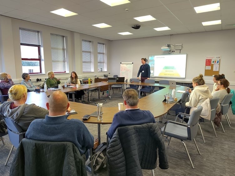 A carbon literacy training session