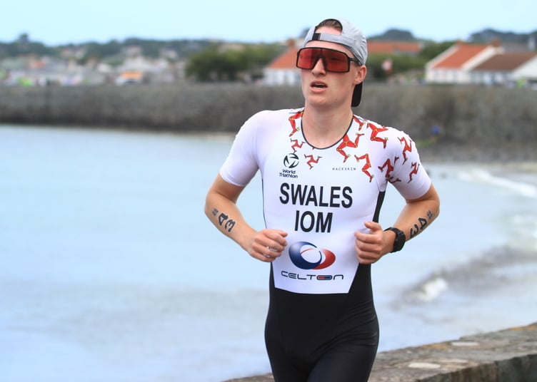 Charlie Swales helped the Isle of Man triathlon outfit win a team bronze in Guernsey two years ago (Photo: Dave Norton)