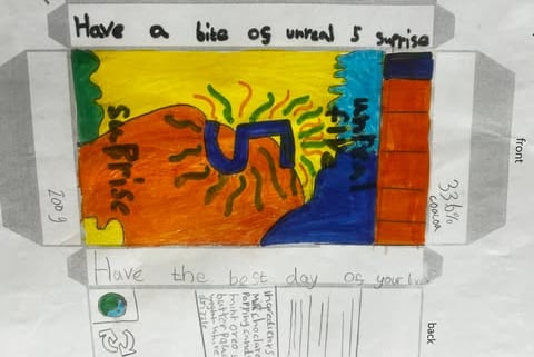 The winners chocolate bar design