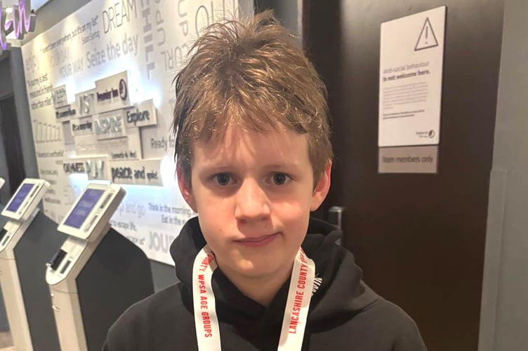 Henry Mackenzie claimed a superb silver medal in the 50m backstroke age 10/11 final