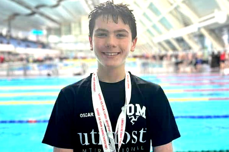 Oscar Maddrell enjoyed double success on the opening day at the Lancashire Championships recently, winning silver and bronze medals
