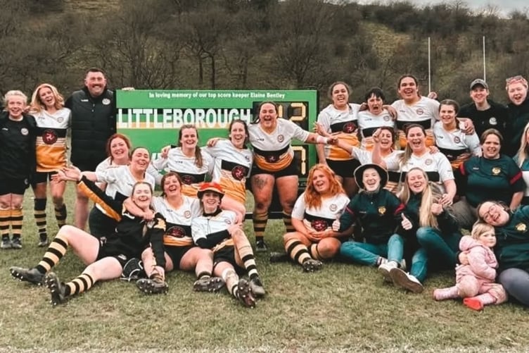 Vagabonds women's team after victory at Littleborough on Saturday (Photo: Vagabonds RUFC)
