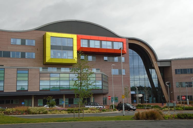 The entrance to Alder Hey children's hospital
