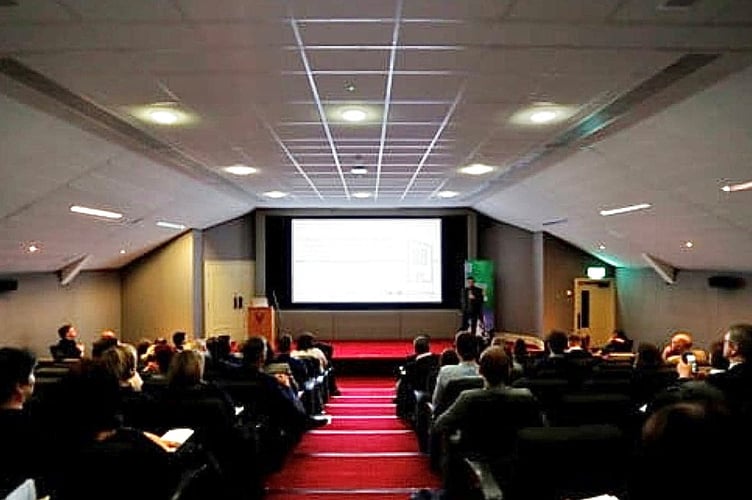 Students attend a lecture