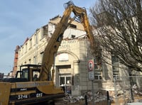 Salvation Army Citadel  is reduced to rubble