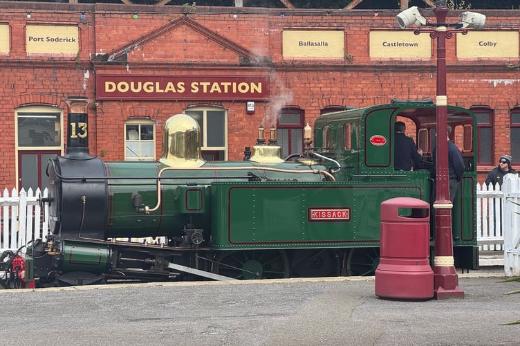 The Steam Train in action on Thursday, the first day of a busy season