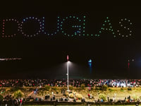 Date, time and best place to watch the Douglas drone show 2026
