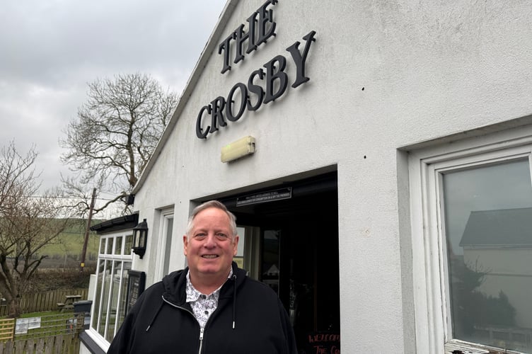Founder of Memory Lane Games Bruce Elliott outside his local, The Crosby 