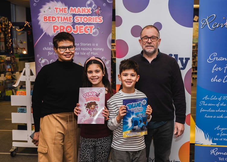 Left to right: Rob's wife Mercy, grandchildren Anais and Ryan, and Rob