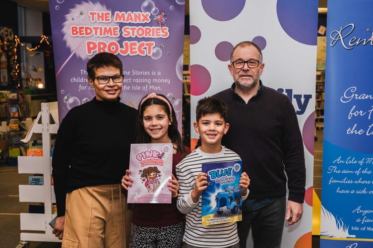 Left to right: Rob's wife Mercy, grandchildren Anais and Ryan, and Rob