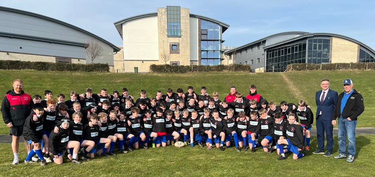 The St Ninian’s High School years seven and eight boys rugby teams that are heading off-island this Friday for an action-packed weekend of rugby in Manchester
