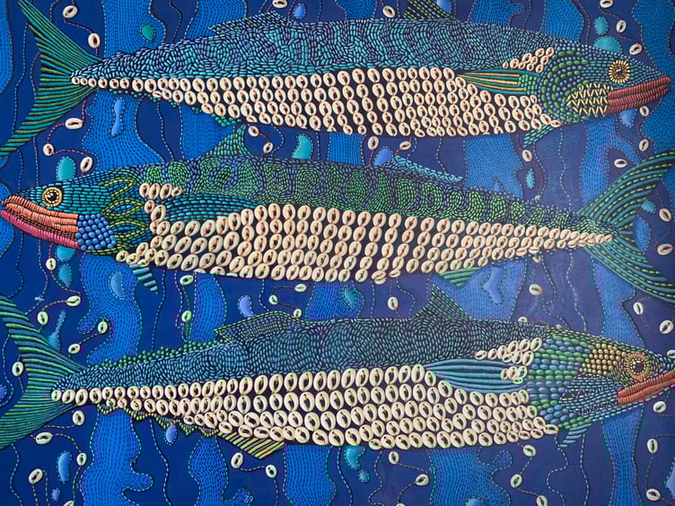 Sally Black - Embroidery fish