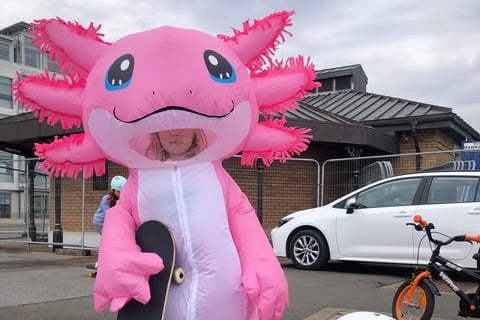 Fancy dress was also included during the fundraiser