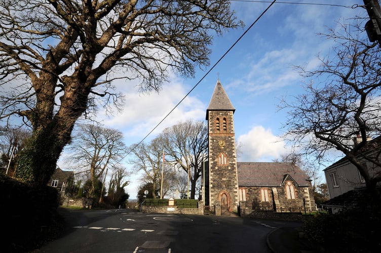 Bride village and St Bridget's Church - 