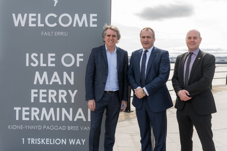 Liverpool City Region Mayor Steve Rotheram, Chief Minister Alfred Cannan and Liverpool City Council Leader Liam Robinson