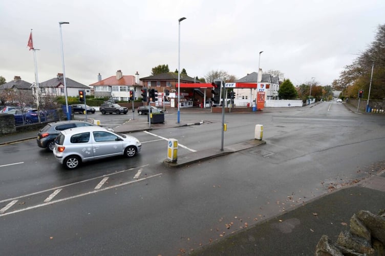 St Ninian's road junction, Douglas