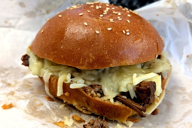 The brisket sandwich at Dougie Butties is already proving popular