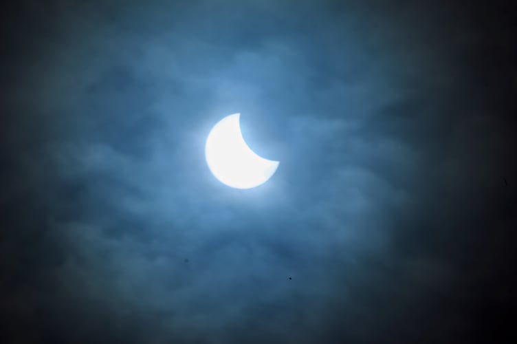 Partial eclipse of the sun