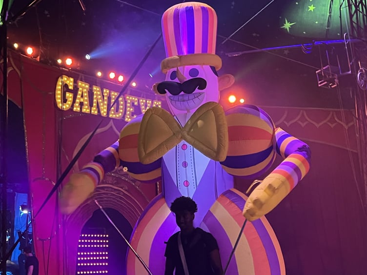 A large inflatable catches the eye!